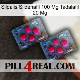 Sildalis Sildénafil 100 Mg Tadalafil 20 Mg 14